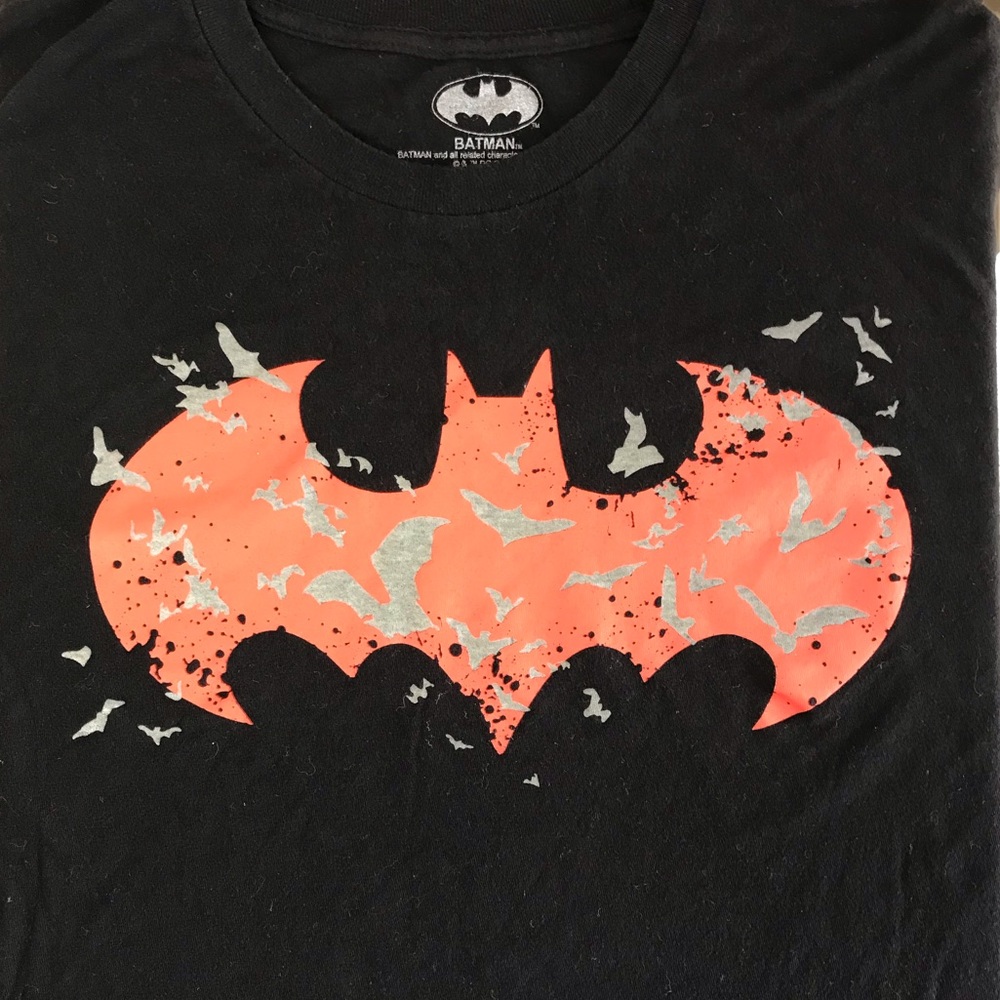 Batman Logo Glow In The Dark Bats T-Shirt sz 3XL